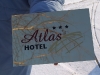 Gravírozott réztábla az Atlas Hotel részére.